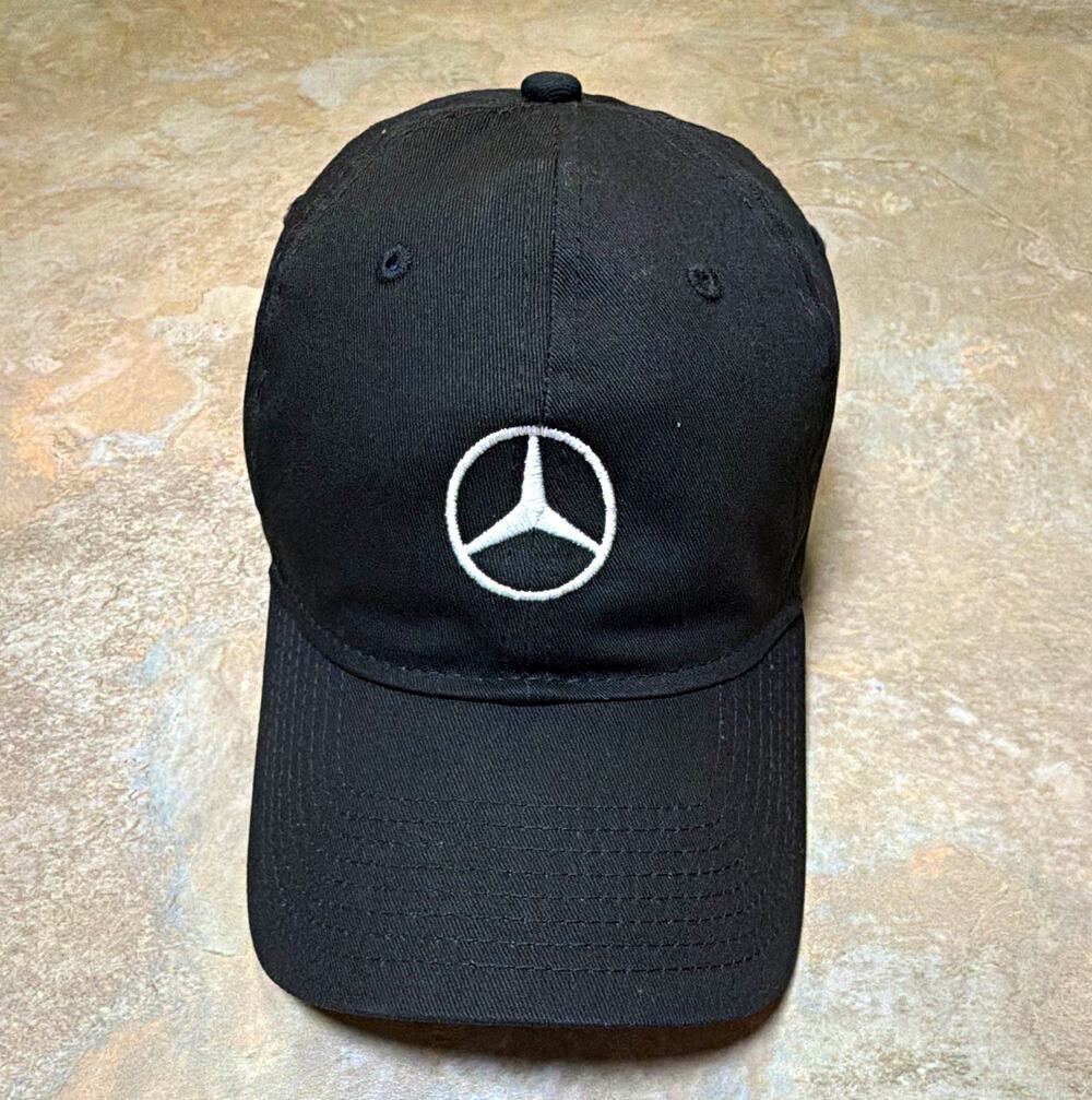 New Era 9TWENTY Mercedes-Benz Logo Hat Black Adjustable Men’s Cap One Size